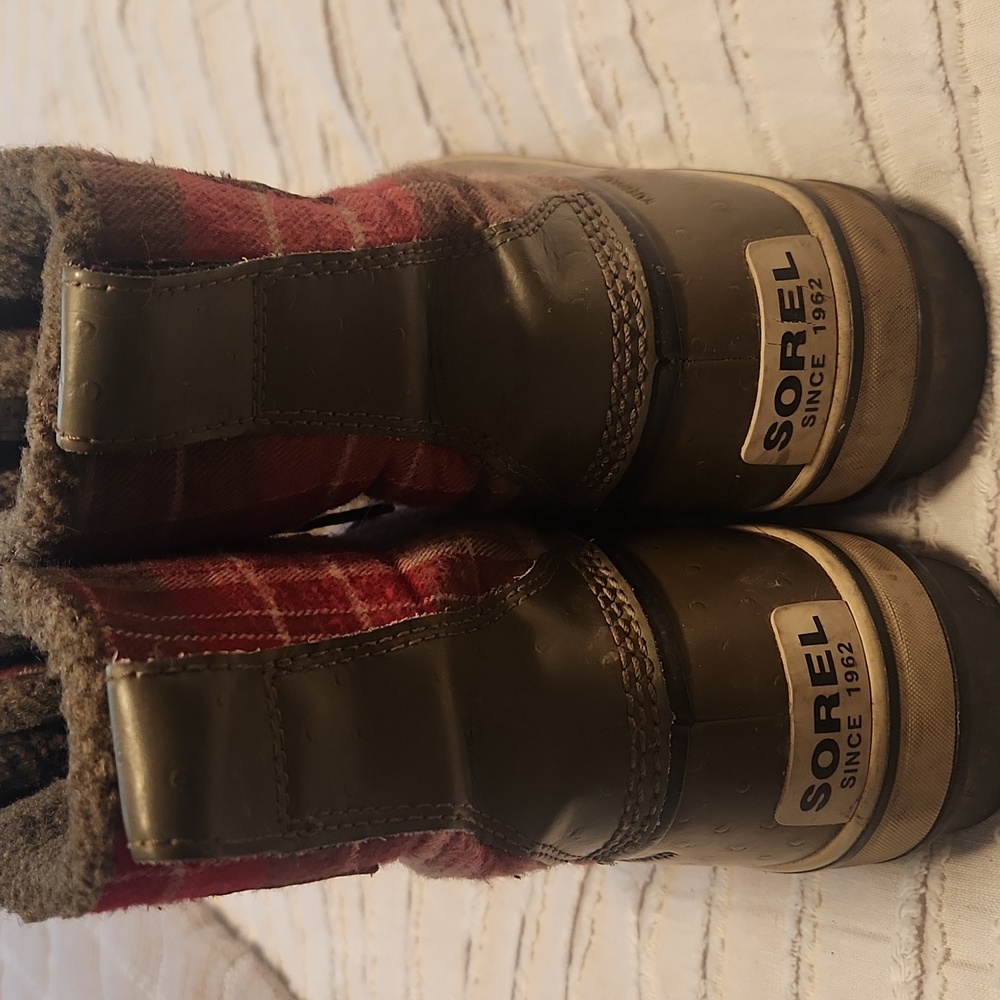 Sorel Trivoli Insulated Rain Duck Boots. Lace Up Winter Boots - Picture 3 of 6
